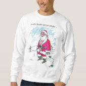 No Ho-Ho-Ho-Ho w texte hommes blanc sweatshirt (Devant)