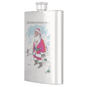 No Ho-Ho-Ho w texte flacon en acier inoxydable (Gauche)