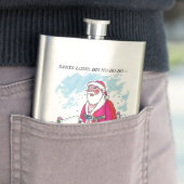 No Ho-Ho-Ho w texte flacon en acier inoxydable (En situation)