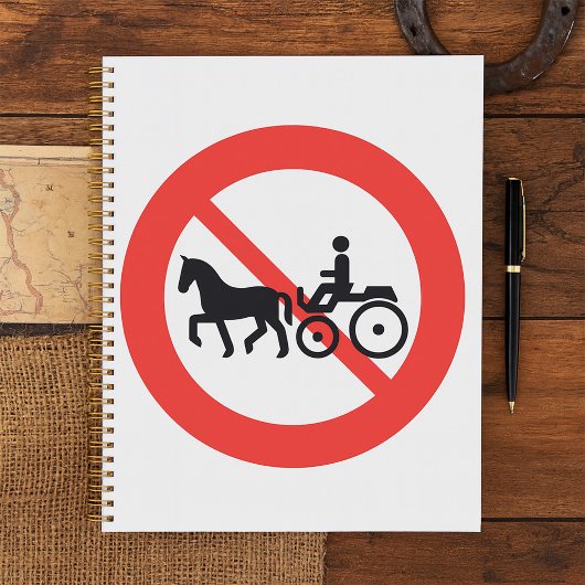 No Horse Drawn Vehicles Sign
