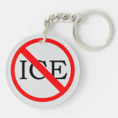 "NO ICE" Keychain (Achterkant)