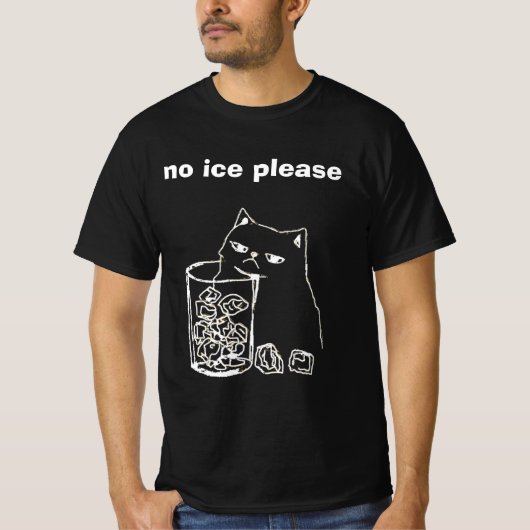no ice please t-shirt (Voorkant)