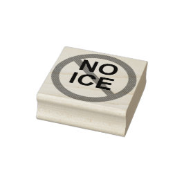 NO ICE Wood Art Stamp Rubberstempel
