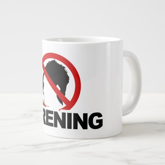 "NO KARENING" Jumbo 20oz Extra Grote Beker (Voorkant rechts)