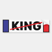 No KING  Bumpersticker (Voorkant)