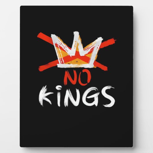 No King Funny Quote Retro Creative Style Fotoplaat (Voorkant)