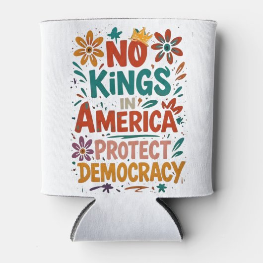 No King In America American Democracy Blikjeskoeler (Voorkant)