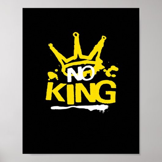 No King Minimal Clean Poster (Voorkant)