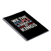 No King Patriotic Freedom No Kings In America Retr Notitieboek (Rechterzijde)