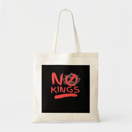 No King Simple Clean Design Tote Bag (Voorkant)