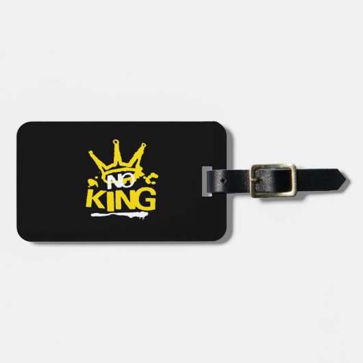 No King Vintage Style Bagagelabel (Voorkant horizontaal)