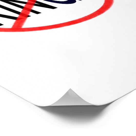 No Kings Anti Classic Minimal Clean Poster (Hoek)