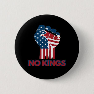 No Kings Anti Klassieke Retro Stijl Ronde Button 5,7 Cm