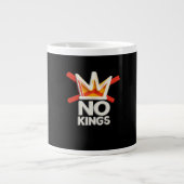 No Kings Anti Minimal Clean Design Extra Grote Beker (Voorkant)