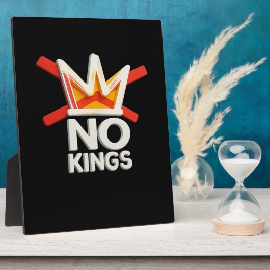 No Kings Anti Minimal Clean Design Fotoplaat (Zijkant)
