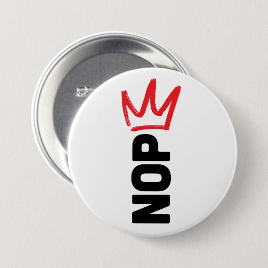 No Kings Button (Voorkant /achterkant)
