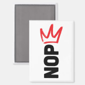 No Kings Button Magneet (Voorkant / Achterkant)