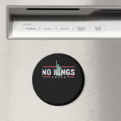 No Kings Day Retro Classic Design Magneet (Insitu (Vaatwasser))