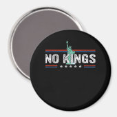 No Kings Day Retro Classic Design Magneet (Voorkant / Achterkant)