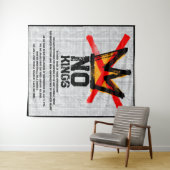 NO KINGS Declaration of Independence AGAIN Wandkleed (In Situ (horizontaal))