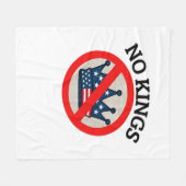 No Kings Essential Creative Style Fleece Deken (Voorkant (Horizontaal))