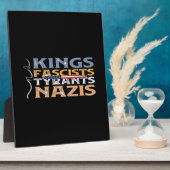 No Kings, Fascists, Tyrants, Nazis – Anti-Authorit Fotoplaat (Zijkant)