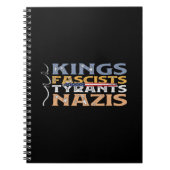 No Kings, Fascists, Tyrants, Nazis – Anti-Authorit Notitieboek (Voorkant)