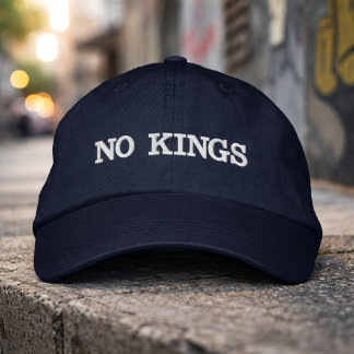 No Kings Hat Minimalist Statement Streetwear Cap Geborduurde Pet