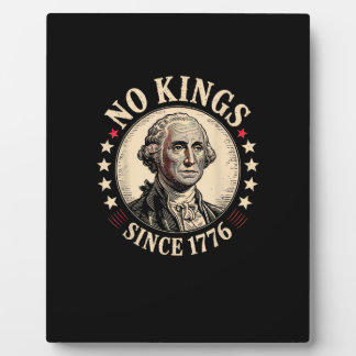 No Kings In America 1776 Freedom Retro Classic Fotoplaat