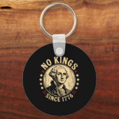 No Kings in America 1776 Save Democracy Verenigde  Sleutelhanger (Voorkant)