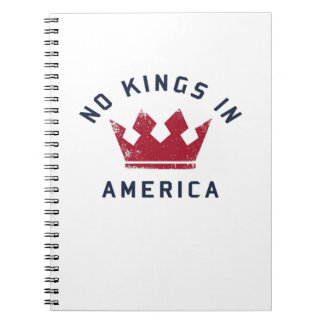 No Kings In America Anti Fascism USA Classic Notitieboek