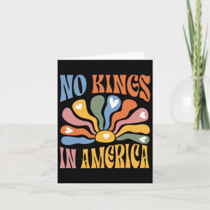 No Kings In America Boho Floral Quote Vrouwen Kaart
