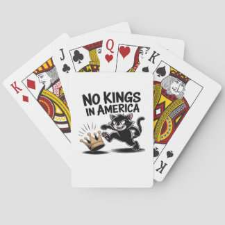 No Kings In America Classic Bold Casual Pokerkaarten