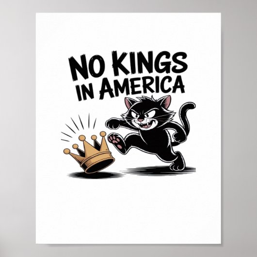 No Kings In America Classic Bold Casual Poster (Voorkant)