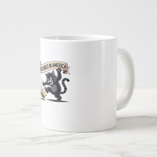 No Kings In America Classic Creative Style Extra Grote Beker (Voorkant rechts)