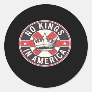 No Kings In America Creative Style Ronde Sticker