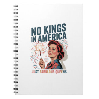 No Kings In America Fabulous Queens Pride 2025 Des Notitieboek