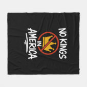 No Kings In America No Crown Minimal Clean Fleece Deken (Voorkant (Horizontaal))