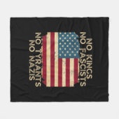 No Kings In America No Fascists We The People Poli Fleece Deken (Voorkant (Horizontaal))