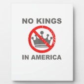 No Kings In America Patriotic Casual Fotoplaat (Voorkant)