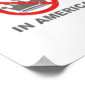 No Kings In America Patriotic Casual Poster (Hoek)