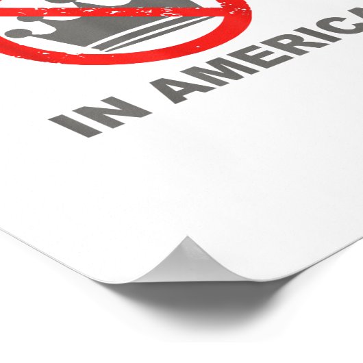 No Kings In America Patriotic Casual Poster (Hoek)