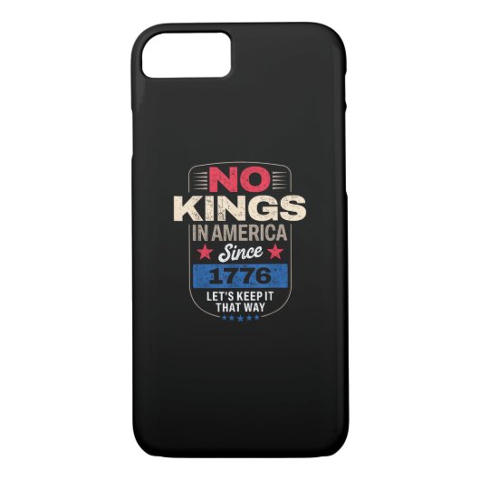 No Kings In America Retro Classic Case-Mate iPhone Case (Achterkant)