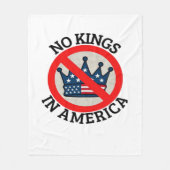 No Kings In America Retro Classic Fleece Deken (Voorkant)