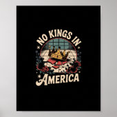No Kings In America Retro Classic Poster (Voorkant)