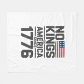 No Kings In America Since 1776 Creative Design Fleece Deken (Voorkant (Horizontaal))