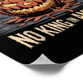 No Kings In America Since 1776 Distressed Usa Flag Poster (Hoek)