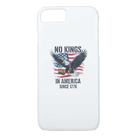 No Kings In America Since 1776 Minimal Clean Case-Mate iPhone Case (Achterkant)