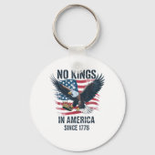 No Kings In America Since 1776 Minimal Clean Sleutelhanger (Voorkant)