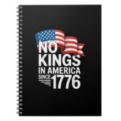No Kings In America Since 1776 Protest Creative St Notitieboek (Voorkant)